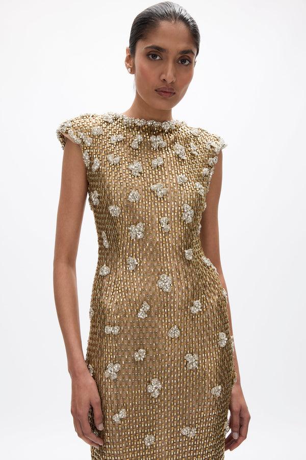Rachel Gilbert Solana Gown Gold | Shop Rachel Gilbert Online – Rachel Gilbert US