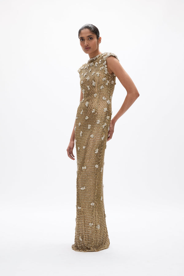 Rachel Gilbert Solana Gown Gold | Shop Rachel Gilbert Online – Rachel Gilbert US