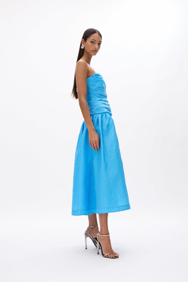 Rachel Gilbert Sophia Strapless Dress Blue | Shop Rachel Gilbert Online – Rachel Gilbert US
