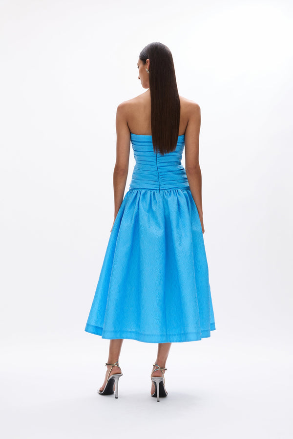 Rachel Gilbert Sophia Strapless Dress Blue | Shop Rachel Gilbert Online – Rachel Gilbert US