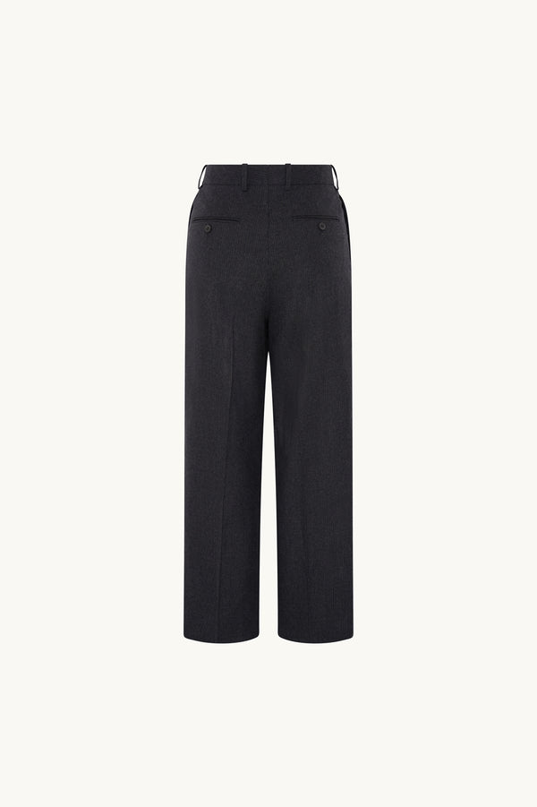 Racil L'HOMME TROUSERS In Dark Grey Pinstripe – RACIL