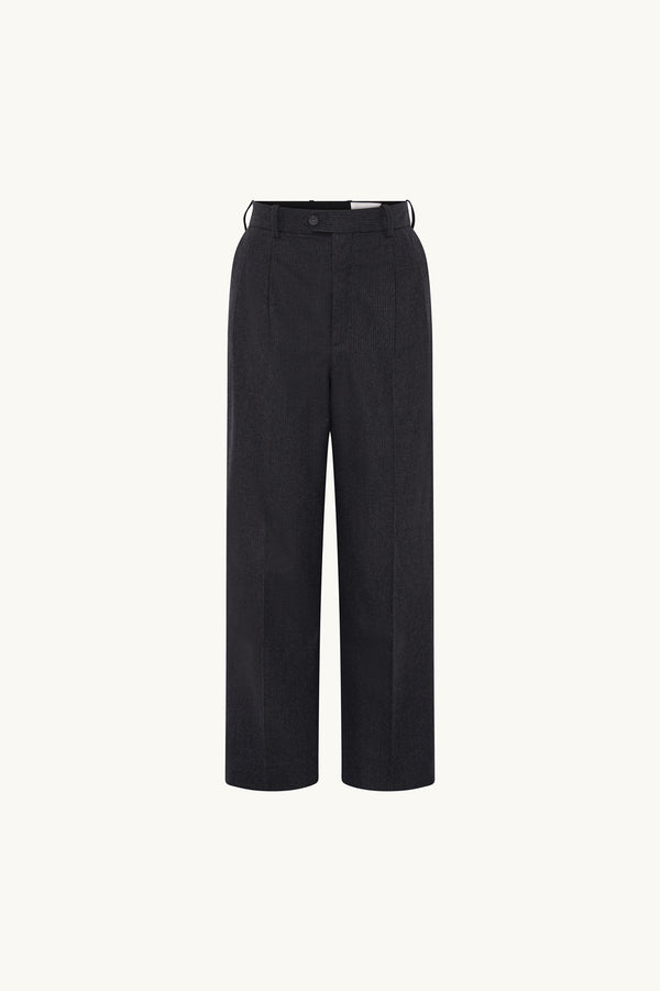Racil L'HOMME TROUSERS In Dark Grey Pinstripe – RACIL