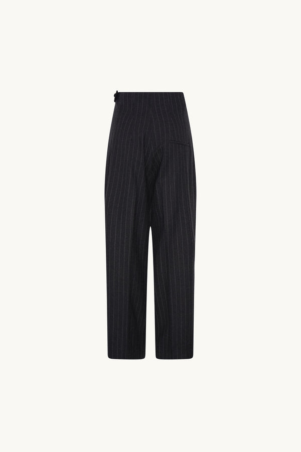 Racil LA FEMME TROUSERS In Charcoal Pinstripe – RACIL