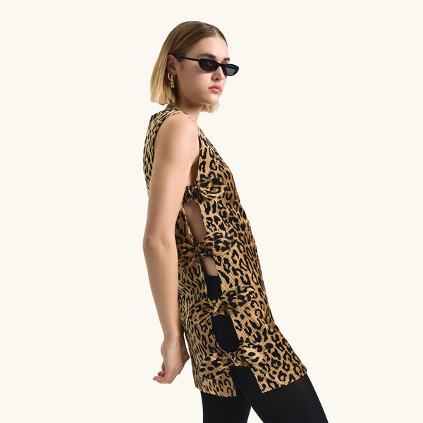 Racil MINI VERUSHKA DRESS In Leopard Corduroy – RACIL