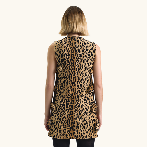 Racil MINI VERUSHKA DRESS In Leopard Corduroy – RACIL