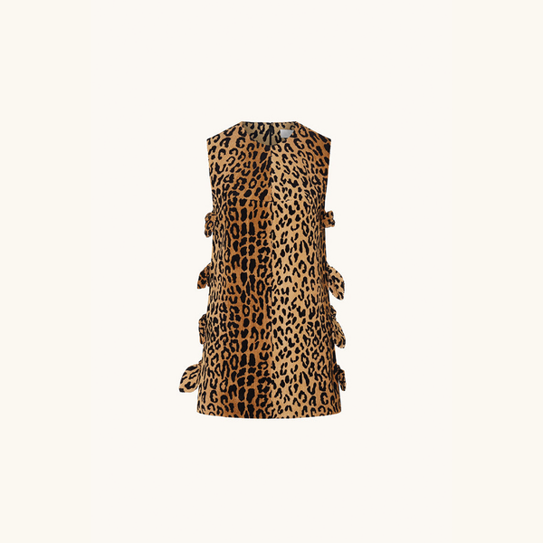 racil MINI VERUSHKA DRESS in leopard corduroy – RACIL