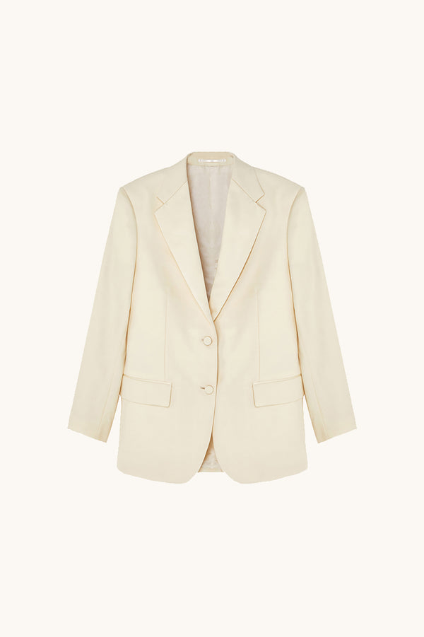 racil BIANCA TUXEDO JACKET in ivory – RACIL