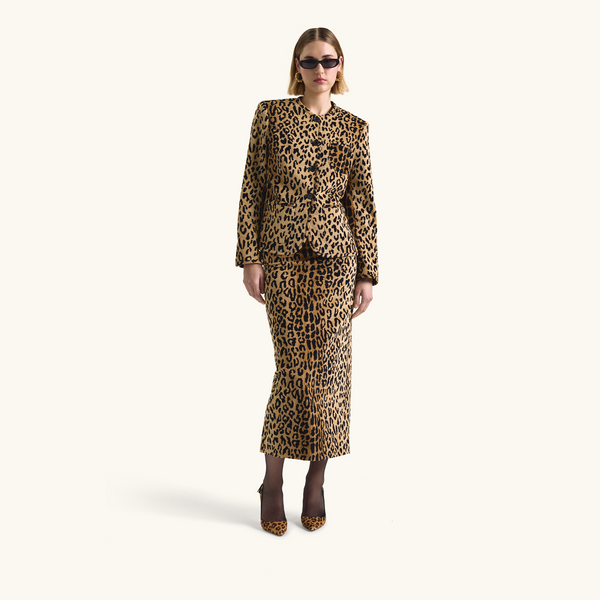 Racil CARINE SKIRT In Leopard Corduroy – RACIL