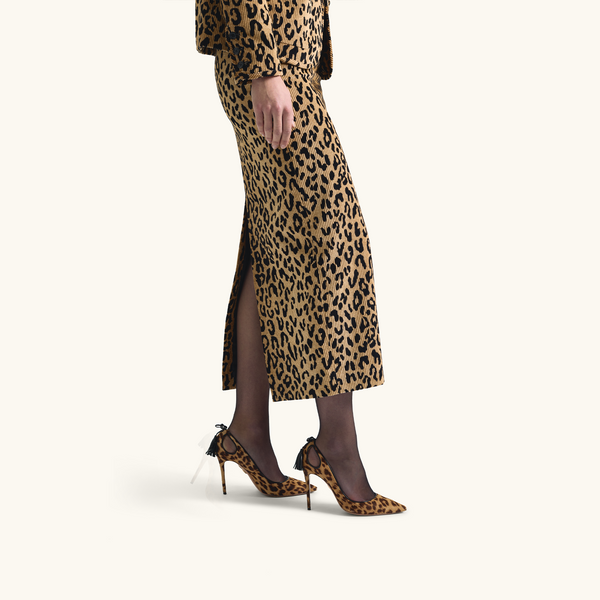 Racil CARINE SKIRT In Leopard Corduroy – RACIL