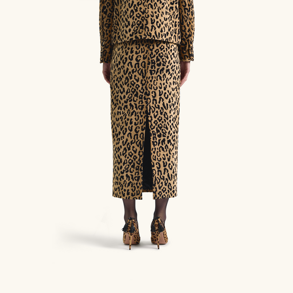 Racil CARINE SKIRT In Leopard Corduroy – RACIL