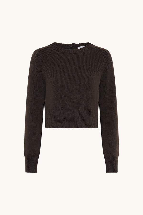 racil CARO CROPPED JUMPER in bark – RACIL