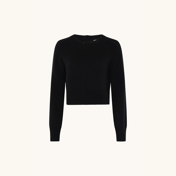racil CARO CROPPED JUMPER in black – RACIL