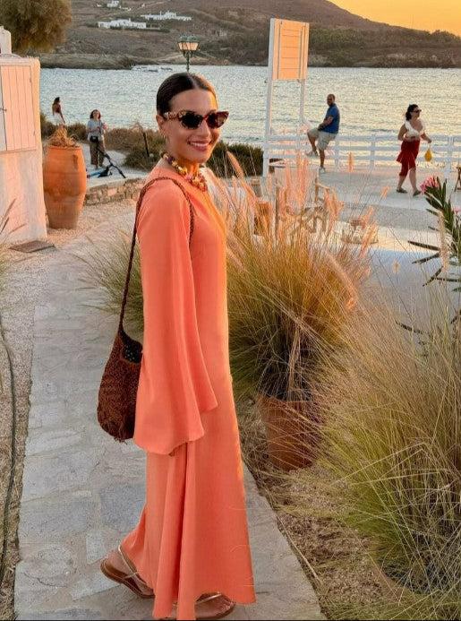 Racil JACKIE KAFTAN DRESS In Apricot – RACIL