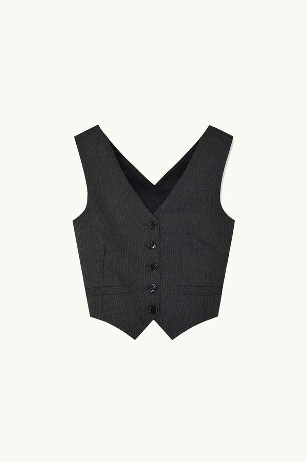 Racil JOHNNY WAISTCOAT In Pinstripe – RACIL