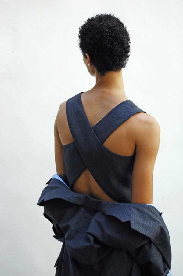 Racil JOHNNY WAISTCOAT In Pinstripe – RACIL