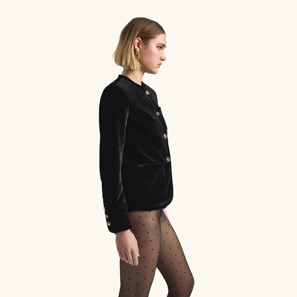 Racil JOSEPHINE JACKET In Black Velvet – RACIL