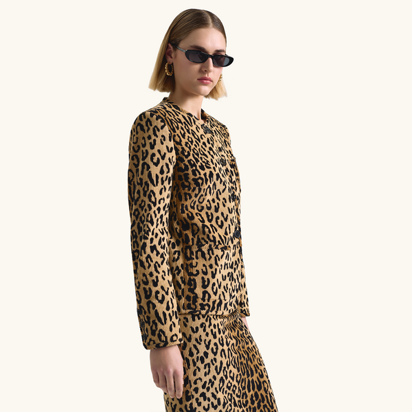 Racil JOSEPHINE JACKET In Leopard Corduroy – RACIL