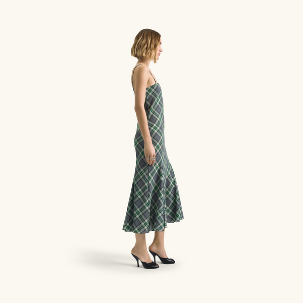 Racil LARA DRESS In Green Check – RACIL