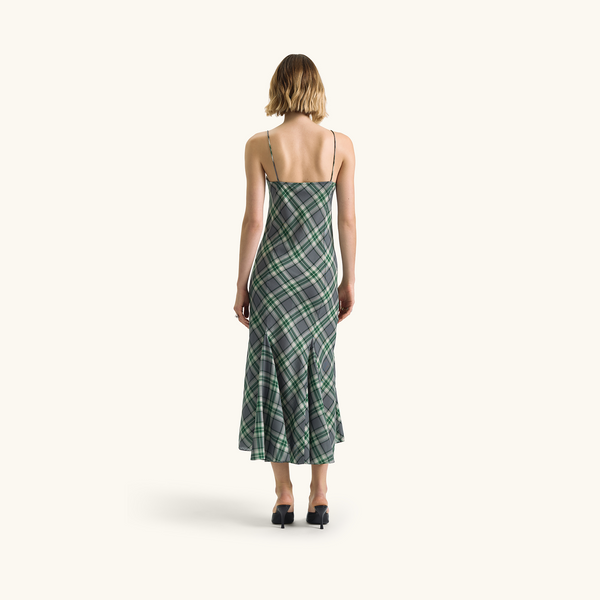Racil LARA DRESS In Green Check – RACIL