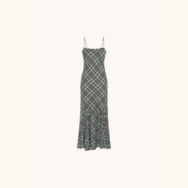 racil LARA DRESS in green check – RACIL