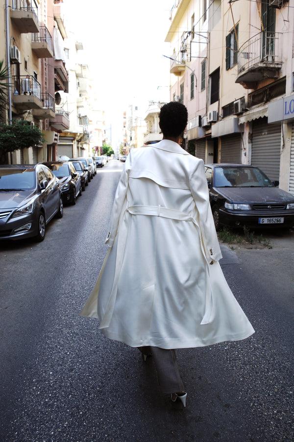 Racil MARLENE COAT In Ivory – RACIL