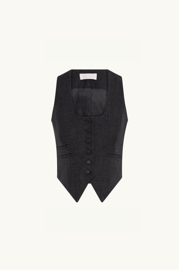 Racil NADIA WAISTCOAT In Charcoal – RACIL