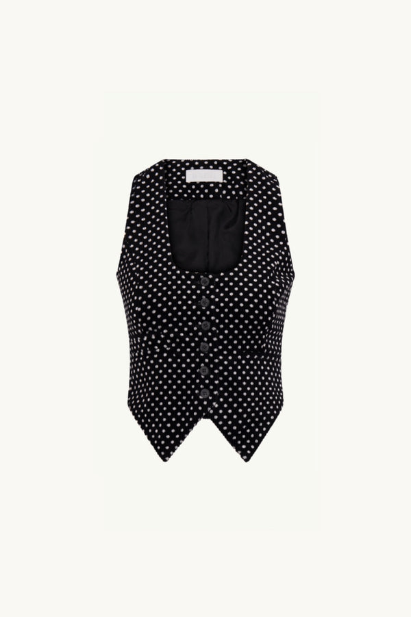 racil NADIA WAISTCOAT in polka dot – RACIL