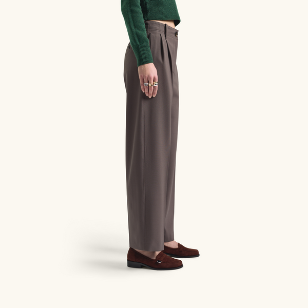 Racil RONNY TROUSERS In Bark – RACIL