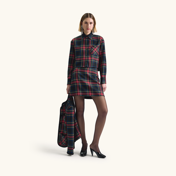 Racil ROX CROPPED SHIRT In Tartan – RACIL