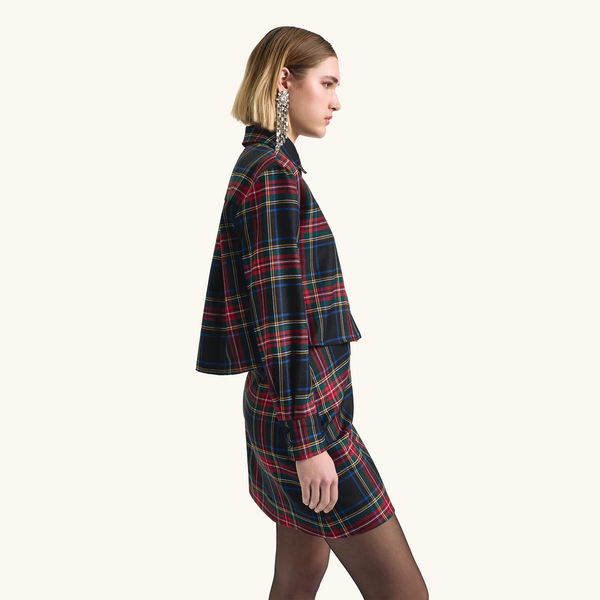 Racil ROX CROPPED SHIRT In Tartan – RACIL