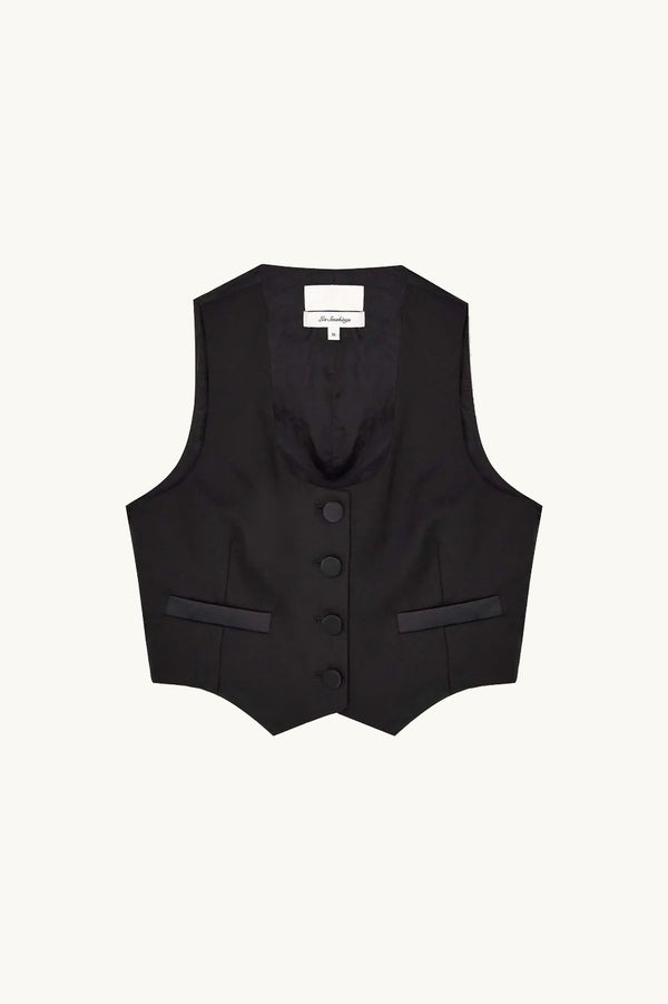 Racil TONY WAISTCOAT In Black – RACIL