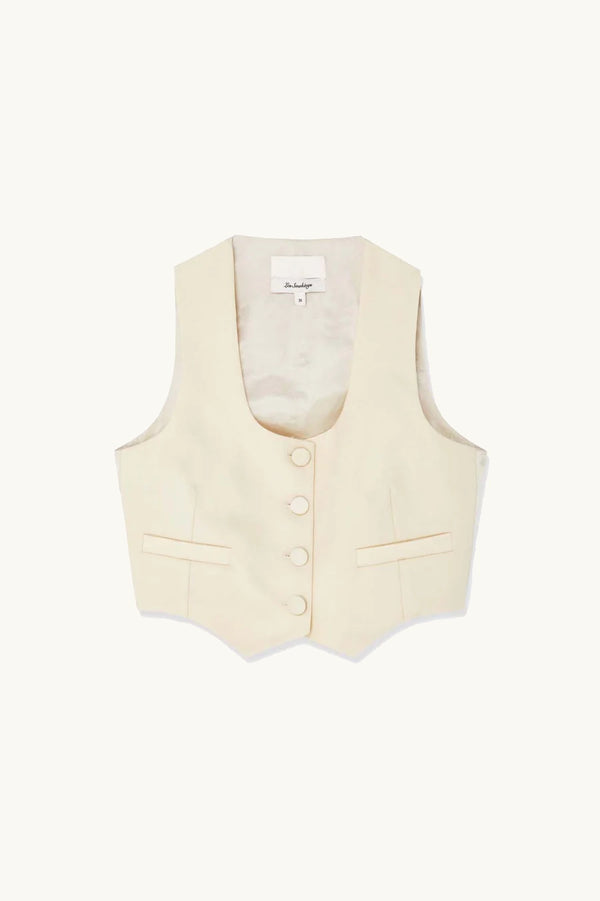 Racil TONY WAISTCOAT In Ivory – RACIL