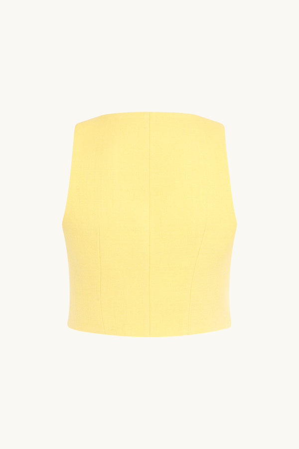 Racil TONY WAISTCOAT In Lemon – RACIL