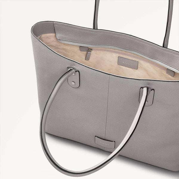 Radley London Ash Grey Large Zip-Top Tote | Southwark Lane SS25 | Radley
