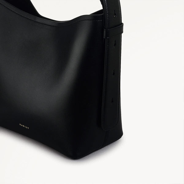 Radley London Black Bucket Shape Handbag | Bathurst Mews SS25 | Radley