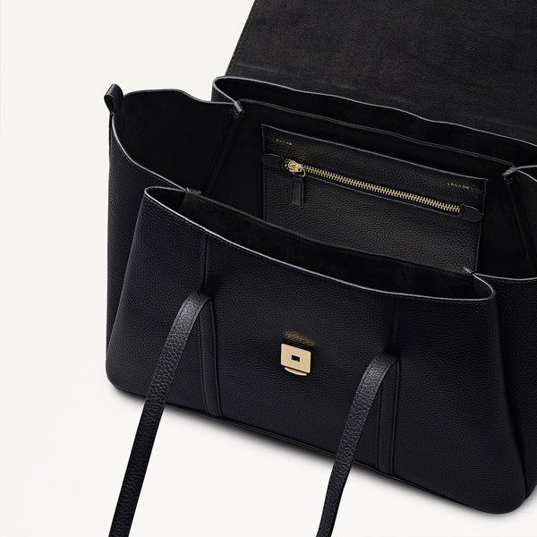 Radley London Black Large Flapover Shoulder | The Chancery AW25 | Radley London
