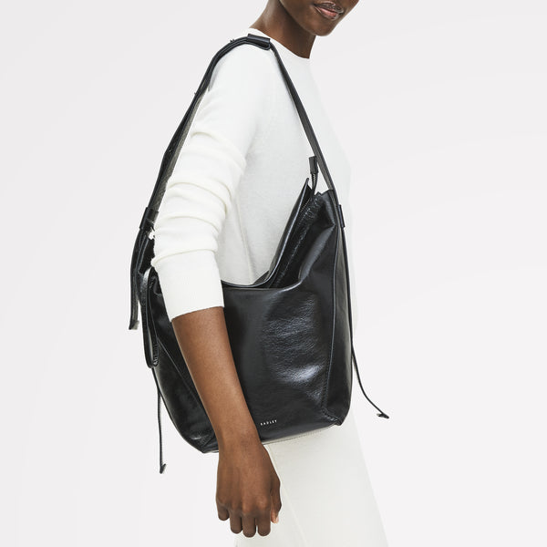 Radley London Black Large Ziptop Shoulder | De Beauvoir AW25 | Radley London