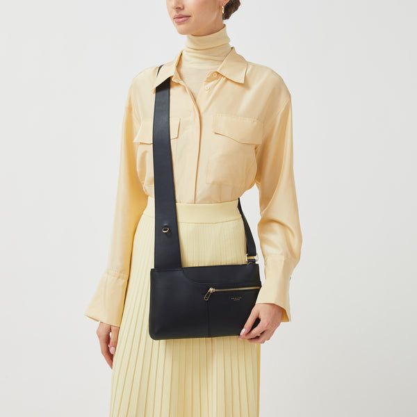 Radley London Black Leather Cross Body Bag | Pockets Icon SS24 | Radley London