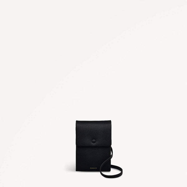 radley london Black Leather Phone Bag With Adjustable Strap | Mallow Street SS25 | Radley