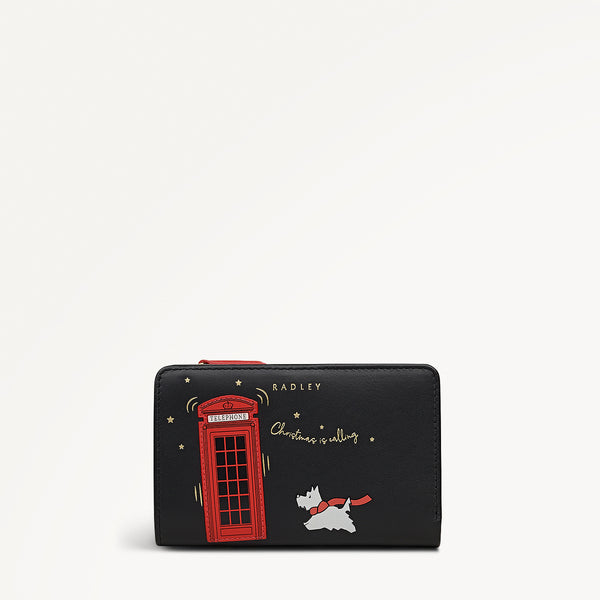 radley london Black Medium Bifold Purse | Christmas Is Calling AW25 | Radley London