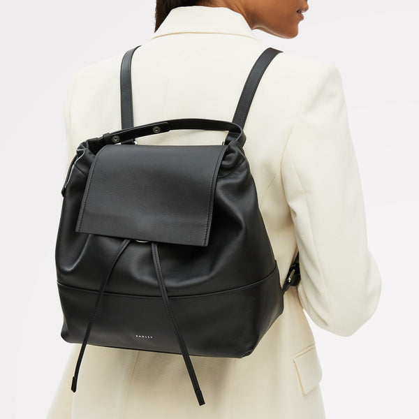 Radley London Black Medium Drawstring Backpack | The Portobello AW25 | Radley London