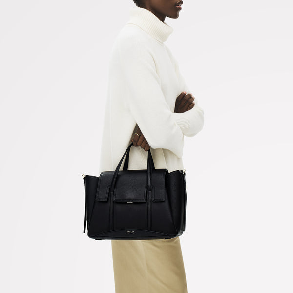 Radley London Black Medium Flapover Grab | The Chancery AW25 | Radley London