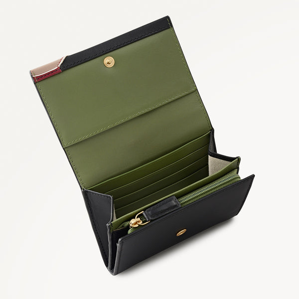 radley London Black Medium Flapover Purse | Fleeting Fox AW25 | Radley London