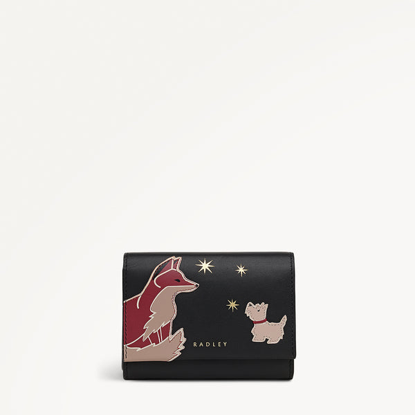 radley london Black Medium Flapover Purse | Fleeting Fox AW25 | Radley London