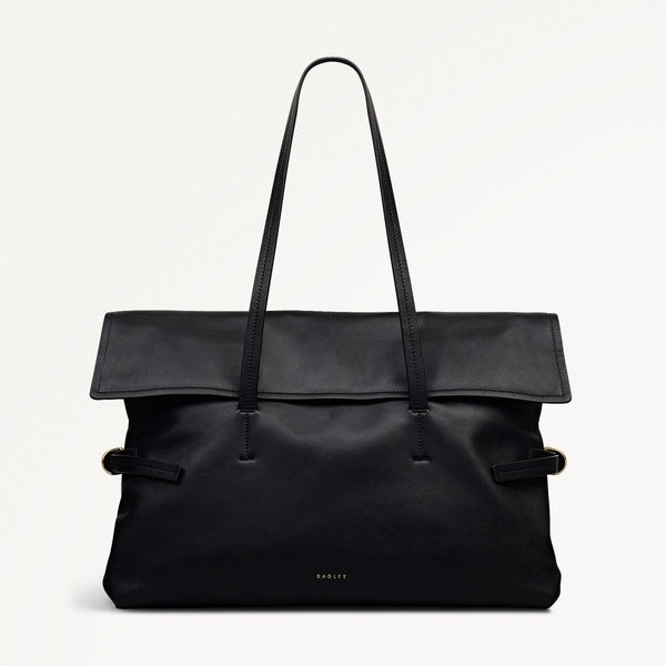 radley london Black Medium Flapover Shoulder | Fleet Street AW25 | Radley London