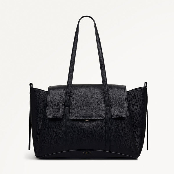 radley london Black Medium Flapover Shoulder | The Chancery AW25 | Radley London