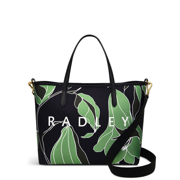 radley london Black Medium Grab Bag | Southwell Gardens Floral AW24 | Radley