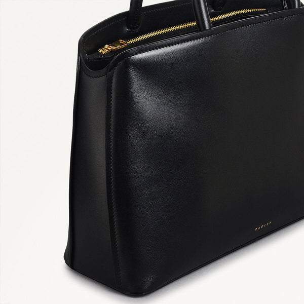 Radley London Black Medium Ziptop Grab | Bow Street Ss25 | Radley