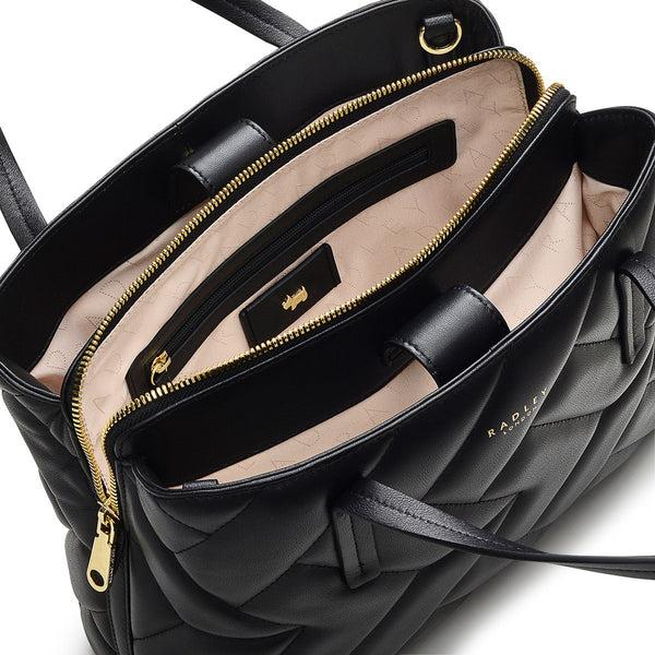 Radley London Black Medium Ziptop Grab | Dukes Place AW23 | Radley London