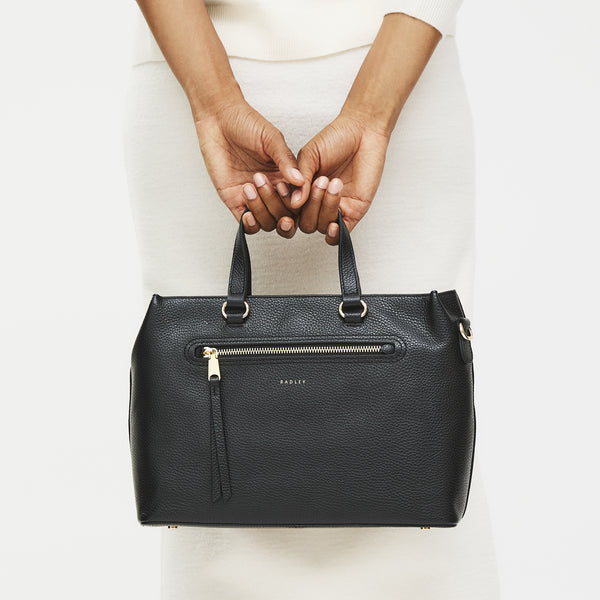 Radley London Black Medium Ziptop Grab | Pickwick AW25 | Radley London